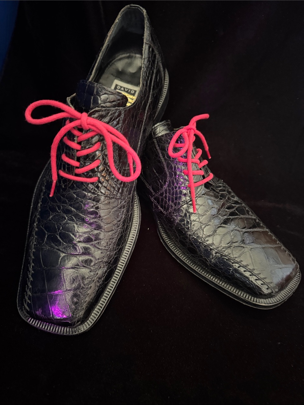 DAVID EDEN Alligator & Lizard Dress Derby’s
